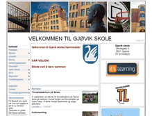 Tablet Screenshot of gjovik.gjovikskolen.no